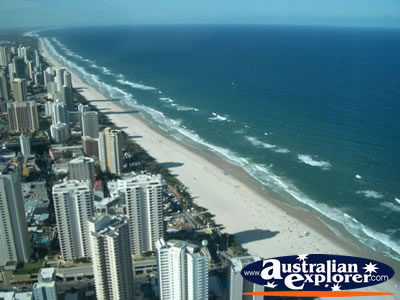 View of Highrises from Q1 . . . CLICK TO VIEW ALL GOLD COAST (Q1 VIEWS) POSTCARDS