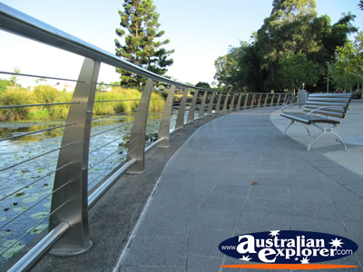 A Seating Area of the Gold Coast Botanic Gardens . . . CLICK TO VIEW ALL GOLD COAST BOTANIC GARDENS POSTCARDS