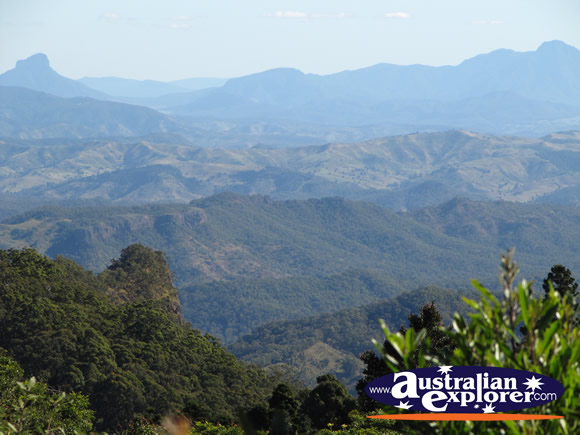 View from O'Reillys . . . CLICK TO VIEW ALL LAMINGTON NATIONAL PARK POSTCARDS