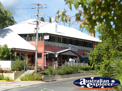 Maleny Hotel from the Street . . . CLICK TO VIEW ALL MALENY POSTCARDS