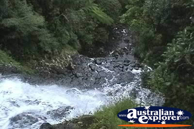 View Down the Mungalli Falls . . . CLICK TO VIEW ALL MUNGALLI FALLS POSTCARDS