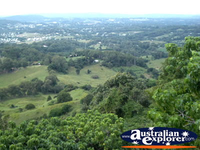 Landscape of Nambour Dulong from Lookout . . . CLICK TO VIEW ALL NAMBOUR POSTCARDS