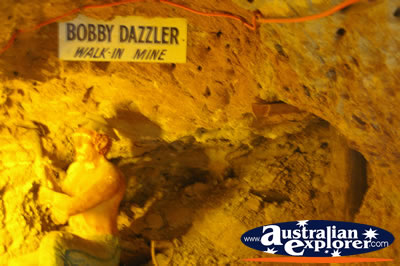 Inside of The Mines . . . CLICK TO VIEW ALL RUBYVALE POSTCARDS