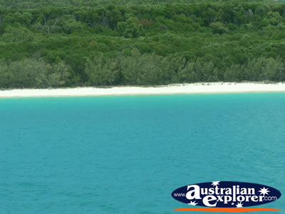 View of Beautiful Coastline from Seaplane . . . CLICK TO VIEW ALL WHITSUNDAYS (HEART REEF) POSTCARDS