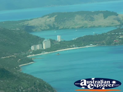 Seaplane View of Islands . . . CLICK TO VIEW ALL WHITSUNDAYS (HEART REEF) POSTCARDS
