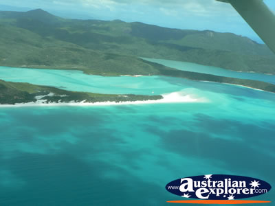 View of Many Islands from Seaplane . . . CLICK TO VIEW ALL WHITSUNDAYS (HEART REEF) POSTCARDS