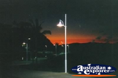 Townsville The Strand at Night . . . CLICK TO VIEW ALL TOWNSVILLE (THE STRAND) POSTCARDS