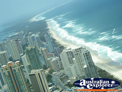 View of the Beautiful Beaches on the Gold Coast . . . VIEW ALL GOLD COAST (Q1 VIEWS) PHOTOGRAPHS