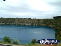 View of Mount Gambier Blue Lake . . . CLICK TO ENLARGE