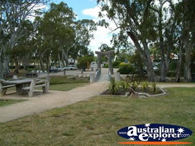 Bordertown Park Behind Tourism . . . CLICK TO VIEW ALL BORDERTOWN POSTCARDS