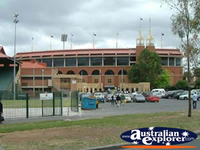 Adelaide Cricket Ground Building . . . CLICK TO VIEW ALL ADELAIDE POSTCARDS
