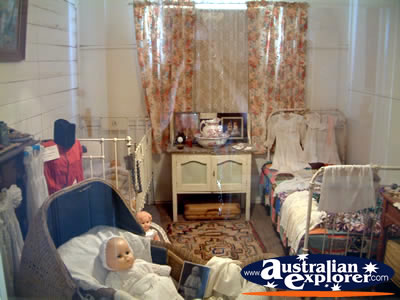 Loxton Historical Village Bedroom . . . CLICK TO VIEW ALL LOXTON POSTCARDS