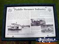 Renmark Paddle Streamer Plaque . . . CLICK TO ENLARGE
