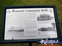 Renmark Hotel Plaque . . . CLICK TO ENLARGE