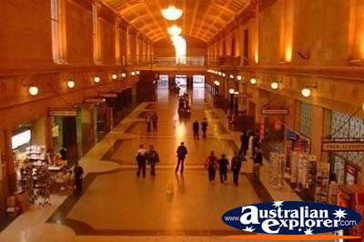 Inside Adelaide Train Station . . . CLICK TO VIEW ALL ADELAIDE POSTCARDS
