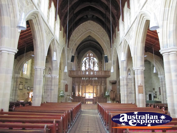 Cathedral Church of St David Inside . . . CLICK TO VIEW ALL HOBART POSTCARDS
