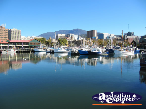 View of Victoria Dock . . . CLICK TO VIEW ALL HOBART POSTCARDS