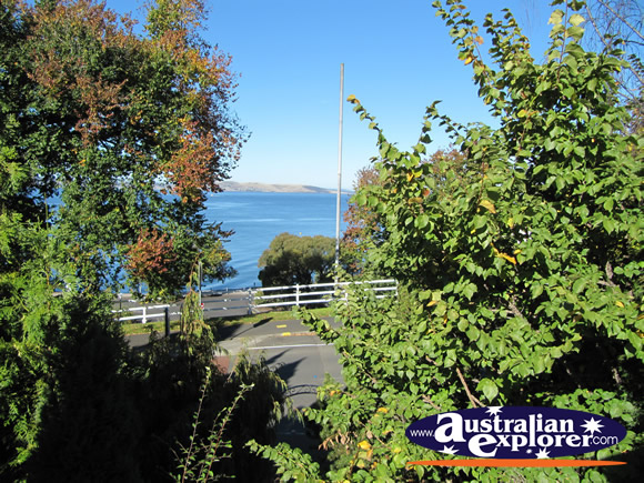 View of Street and Water from Princes Park . . . CLICK TO VIEW ALL HOBART POSTCARDS