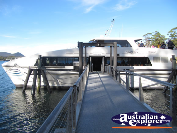 Boat Jetty . . . CLICK TO VIEW ALL PORT ARTHUR POSTCARDS