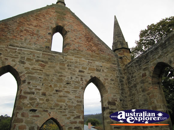 Close up of the Church . . . CLICK TO VIEW ALL PORT ARTHUR POSTCARDS