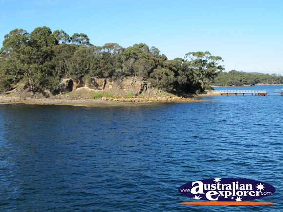 Isle of the Dead and Point Puer in Background . . . VIEW ALL PORT ARTHUR PHOTOGRAPHS