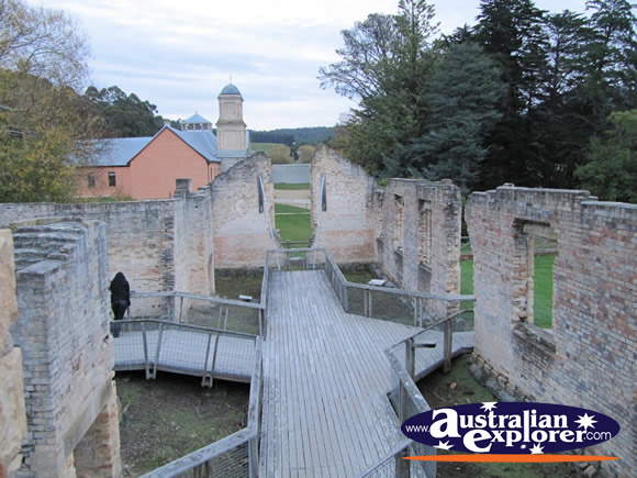 View from Above Paupers Depot . . . CLICK TO VIEW ALL PORT ARTHUR POSTCARDS