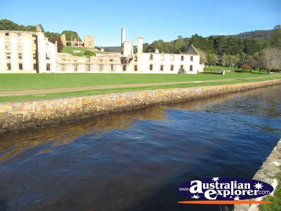 The Penitentiary View from Across the Water . . . CLICK TO VIEW ALL PORT ARTHUR POSTCARDS