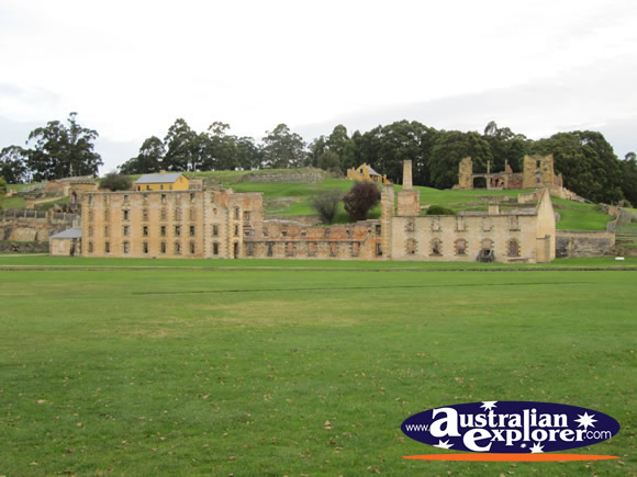 The Penitentiary from a Distance . . . CLICK TO VIEW ALL PORT ARTHUR POSTCARDS