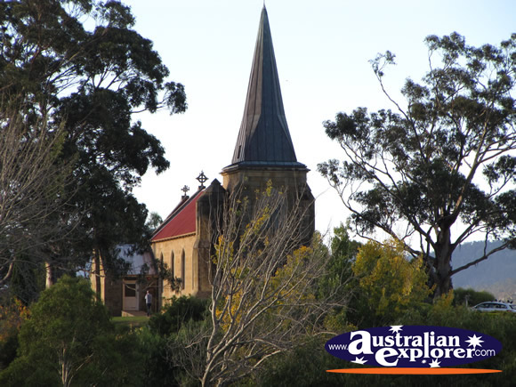 St John Catholic Church Behind Trees . . . VIEW ALL RICHMOND PHOTOGRAPHS