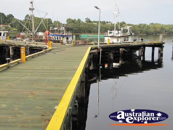 Small Jetty on the Water . . . CLICK TO VIEW ALL STRAHAN POSTCARDS