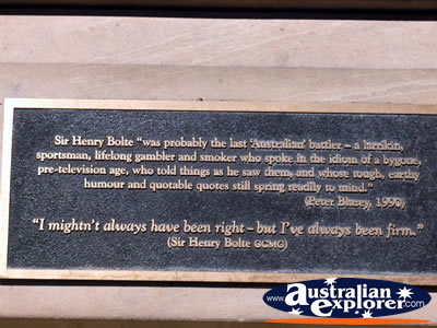 Ballarat Gold Museum Plaque . . . VIEW ALL BALLARAT PHOTOGRAPHS