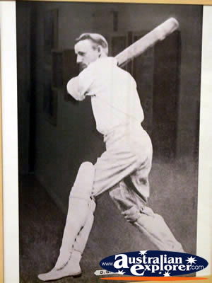 Ballarat Gold Museum Cricketer Display . . . CLICK TO VIEW ALL BALLARAT POSTCARDS
