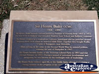 Ballarat Gold Museum Bolte Plaque . . . CLICK TO ENLARGE