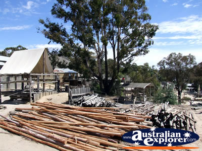 Ballarat Sovereign Hill Wood Pile . . . VIEW ALL BALLARAT PHOTOGRAPHS
