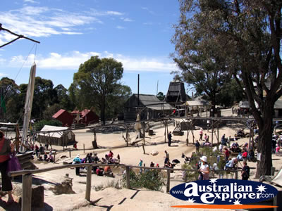View over Ballarat Sovereign Hill . . . VIEW ALL BALLARAT PHOTOGRAPHS