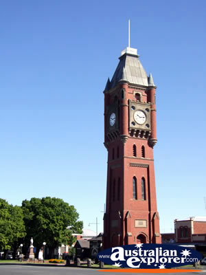 Castlemaine Town Clock . . . CLICK TO VIEW ALL CASTLEMAINE POSTCARDS