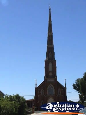 Outside at Stawell Church . . . VIEW ALL STAWELL PHOTOGRAPHS