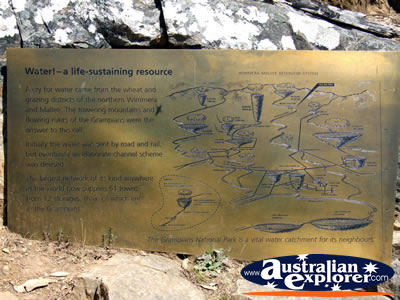McKenzie Falls Grampians Plaque . . . VIEW ALL MCKENZIE FALLS PHOTOGRAPHS
