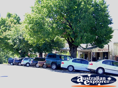 Parked Cars Down Yackandandah Street . . . VIEW ALL YACKANDANDAH PHOTOGRAPHS
