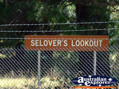 Selovers Lookout Sign Between Marysville & Healesville . . . CLICK TO VIEW ALL MARYSVILLE POSTCARDS