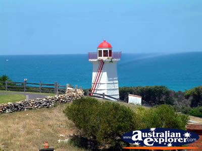 Lighthouse in Warnambool Flagstaff Hill . . . CLICK TO VIEW ALL WARNAMBOOL POSTCARDS