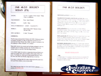 Echuca Holden Museum Information Booklet . . . CLICK TO VIEW ALL ECHUCA (HOLDEN MUSEUM) POSTCARDS