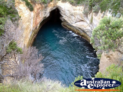 Great Ocean Road Loch Ard Gorge The Blowhole . . . CLICK TO VIEW ALL GREAT OCEAN ROAD POSTCARDS