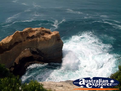 Looking Down at Great Ocean Road the Arch . . . VIEW ALL GREAT OCEAN ROAD PHOTOGRAPHS