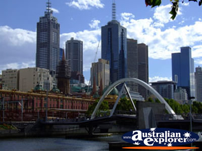 Melbourne Skyline . . . CLICK TO VIEW ALL MELBOURNE POSTCARDS