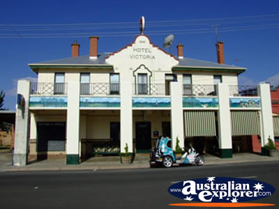 Avoca Victoria Hotel from Street . . . CLICK TO VIEW ALL AVOCA POSTCARDS
