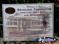 Bendigo Tram Depot . . . CLICK TO ENLARGE