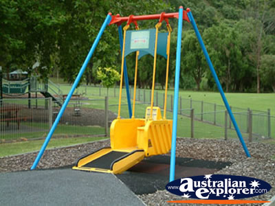 Mount Gambier Other Lake Wheelchair Swing . . . CLICK TO VIEW ALL MOUNT GAMBIER POSTCARDS