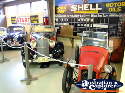 Phillip Island Circuit Museum Vintage Cars . . . CLICK TO VIEW ALL PHILLIP ISLAND (RACE TRACK AND MUSEUM) POSTCARDS