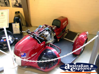 Phillip Island Circuit Museum Side Car Model . . . CLICK TO VIEW ALL PHILLIP ISLAND (RACE TRACK AND MUSEUM) POSTCARDS